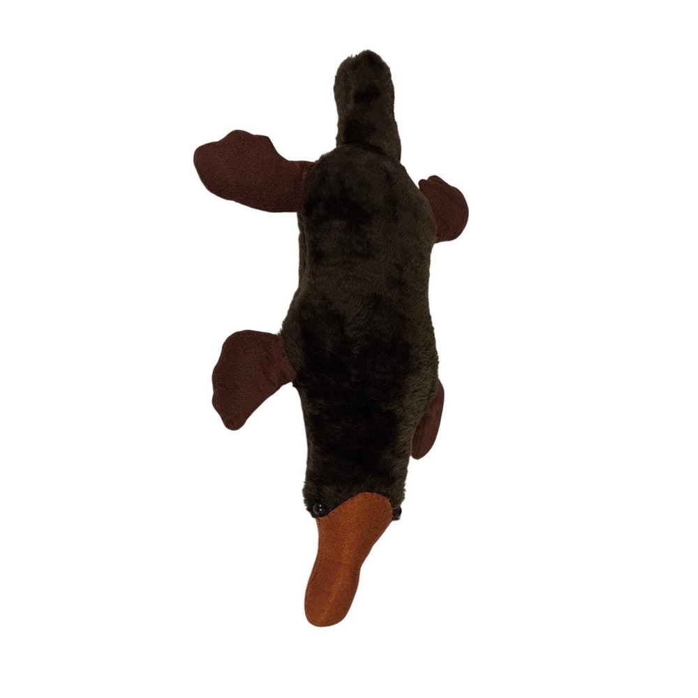 Vintage Platypus Plush 1960s brown 21" long no tag clean